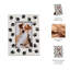 Resin Paw Prints Photo Frame, Black/White-89117158
