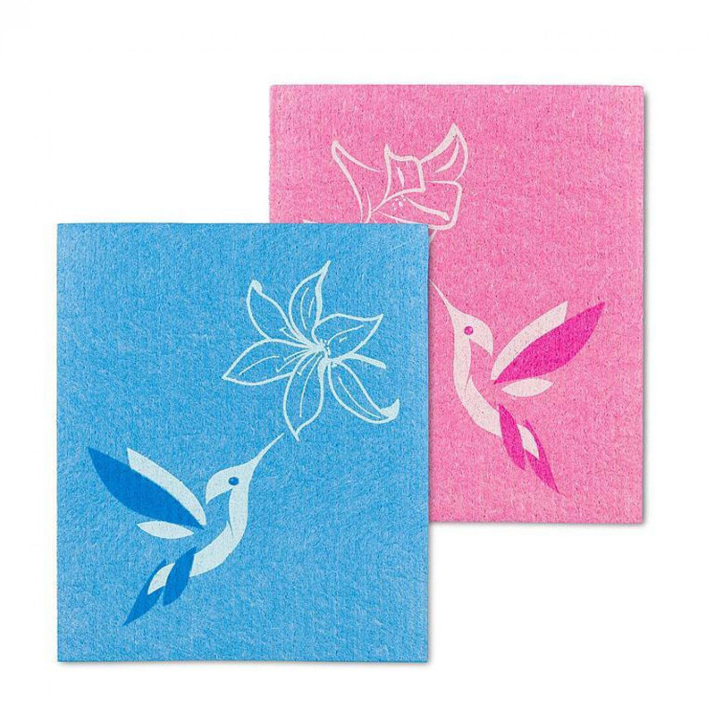 Set Of 2 Hummingbirds Dishcloth