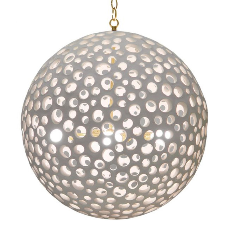 Annika 4 - Light Globe Chandelier, White