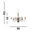 Asher 8 - Light Candle Style Chandelier