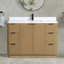 Ensemble de meuble-lavabo simple 48 po avec plateau en quartz Calamigo