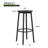 Round Kitchen Backless Bar Stool With Footrest-1456682478