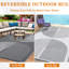 Tapis d'extérieur moderne, tapis de paille en plastique d'extérieur, tapis d'extérieur durable, tapis de camping réversible-344397808