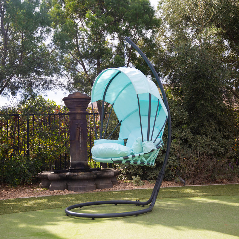Chaise suspendue pour l'extérieur Messer, Turquoise