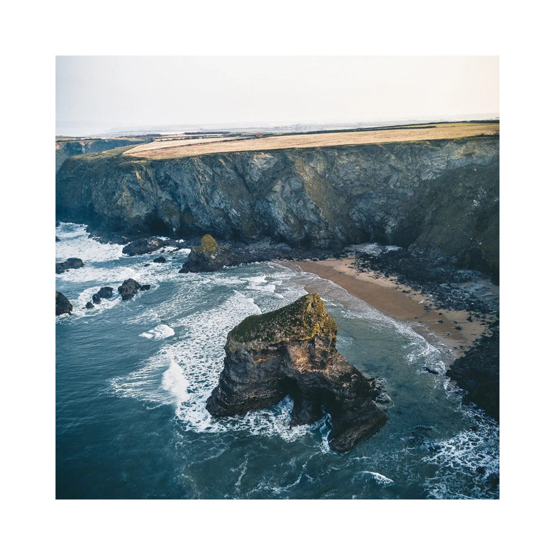 Cornwall's Coast by Fabian Fortmann - Wrapped Canvas Print, 30.48 cm H x 30.48 cm W