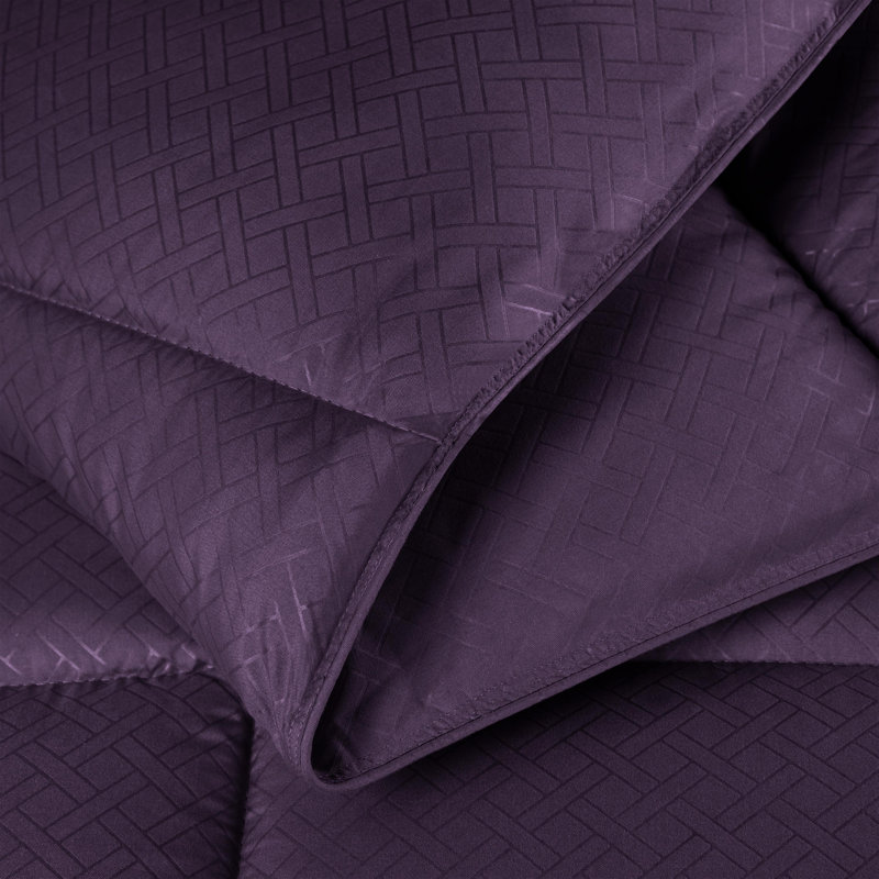 Insertion de couette en duvet synthétique Blue Nile Mills, Prune, Édredon double