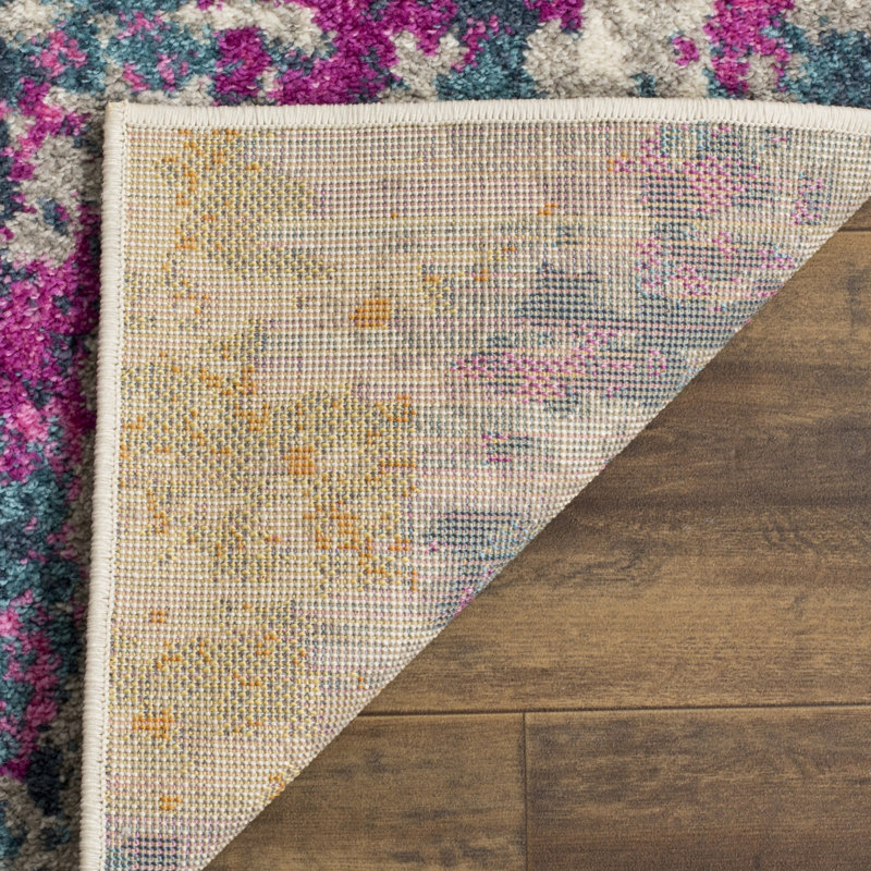 Tapis ivoire / bleu Christa, Rectangle 8 pi x 10 pi