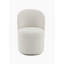 Chaise d'appoint Beige Boucle (ensemble de 2)