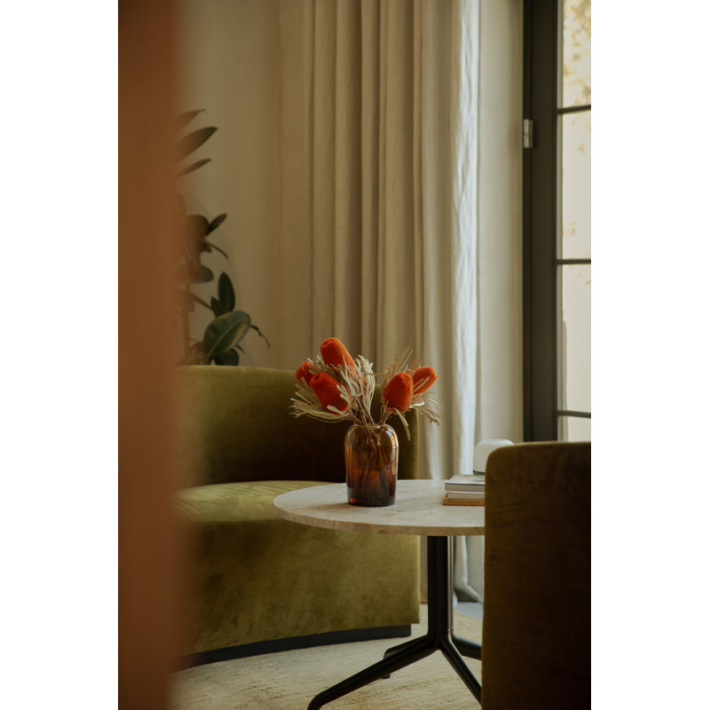 Harbour Round Dining Table, 31.5" W x 31.5" L, Under Standard Height, Sand Stone