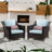 Minghui Wicker Outdoor Lounge Chair-1570842992