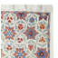 29 x 29 po 100% soie. Nappe brodée. Décoration murale Boho. Jeté fait à la main