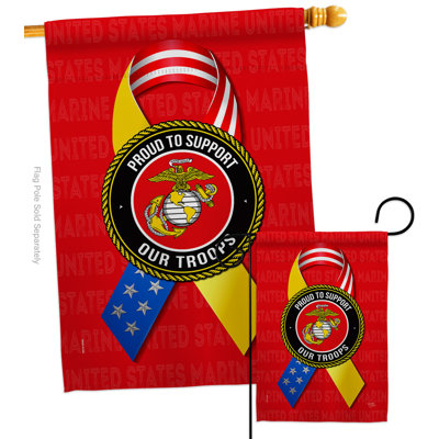 Double Sided 40 in. H x 28 in. W Polyester Garden flag and House Flag