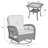 Eckehardt Wicker 4 - Person Patio Conversation Set with Cushions