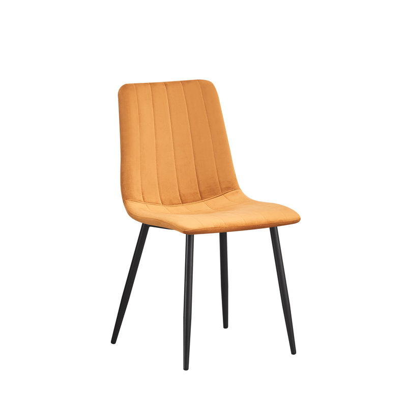 Ashlee Upholstered Dining Chair, Yellow