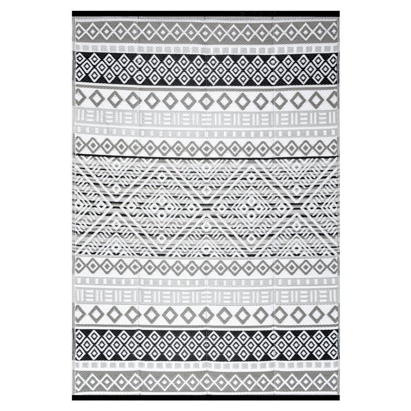 Tapis intérieur / extérieur marocain Aldo, Rectangle 4 pi 11 po x 7 pi 3 po