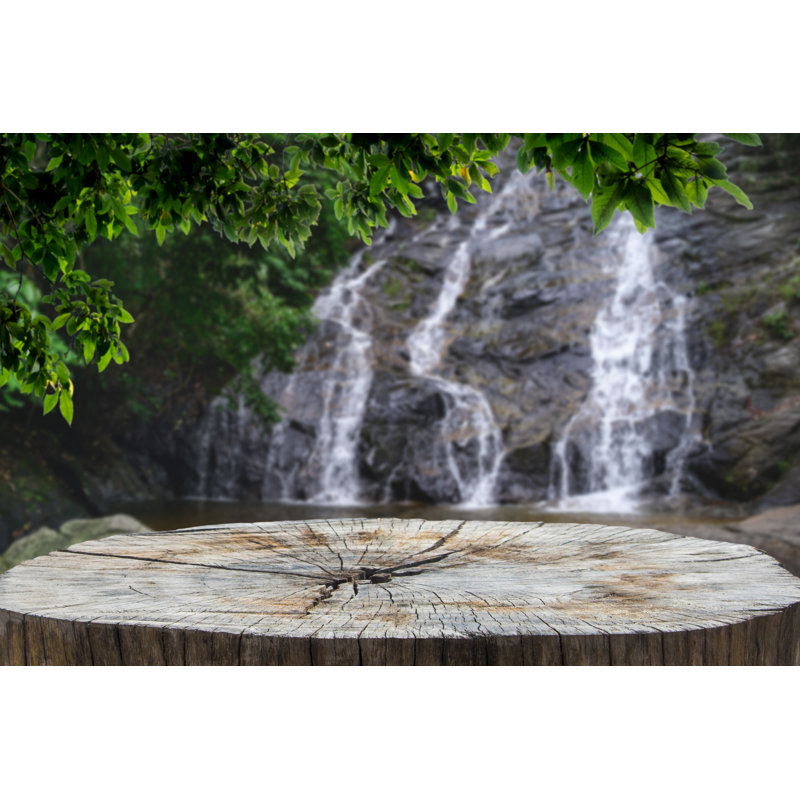 Fraga Wooden Desk - Wrapped Canvas Print, 30cm H x 46cm W 3.8cm D
