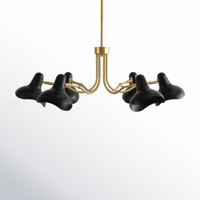 Muccio 6 - Light Metal Dimmable Chandelier