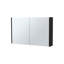 Armoire noire pour salle de bain avec miroirs et 3 tablettes-1265161341