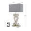 Aaru Bedside Table Lamps for Living Room, 68.5cm Luxury Buffet Lamp with Glass Base, Faux Silk Shade-1056774456-1056774376