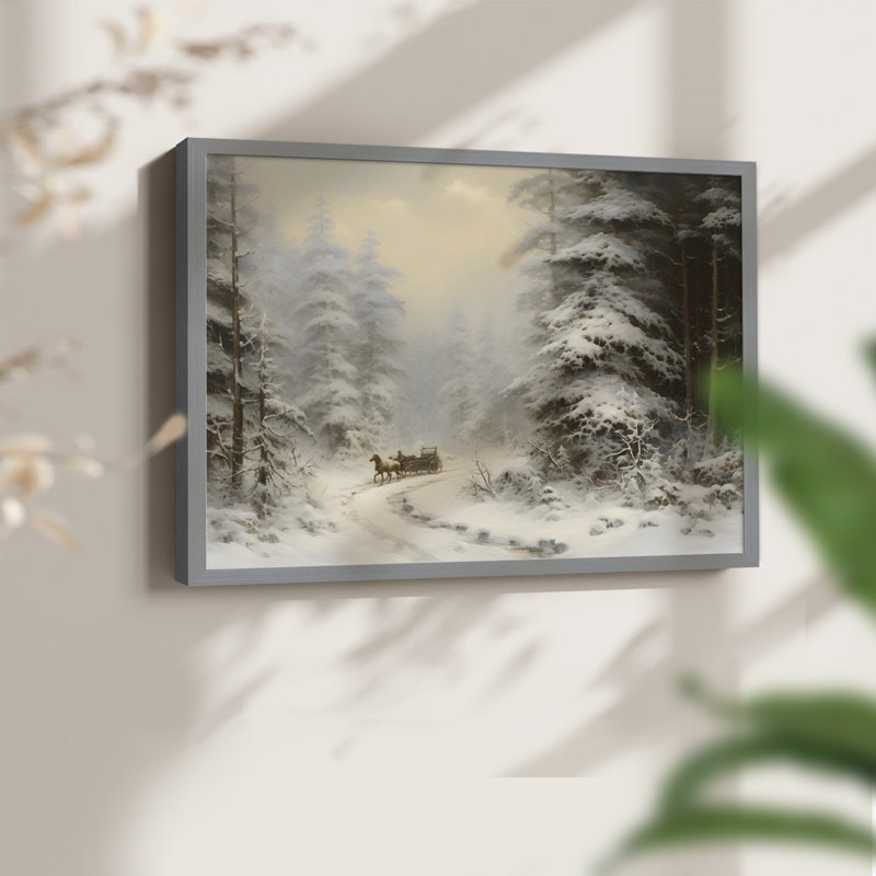Paysages rétro-DCCDXIX - reproduction encadrée, H 8 po x l 10 po, Gris