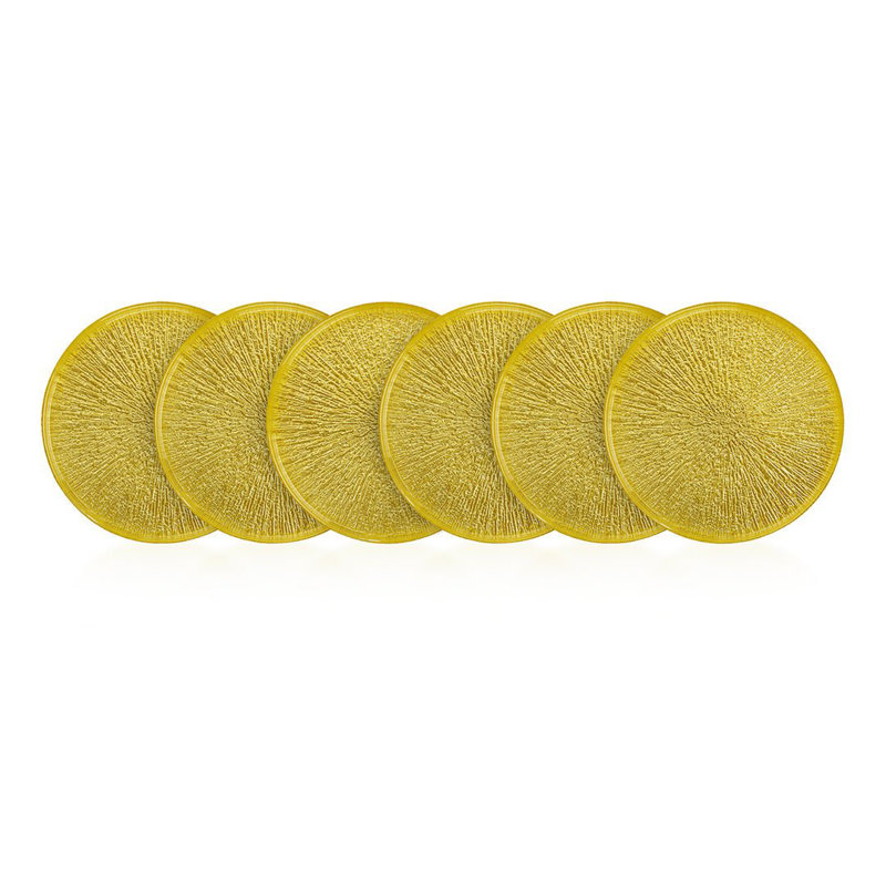 Fairmont Park Adonya Glass Platter, Yellow