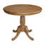 Ensemble de salle à manger extensible en bois massif 5 pièces Ewalt-32104126-110915968