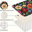 Ensemble de 3 tapis de cuisine Floral Botanical Floral