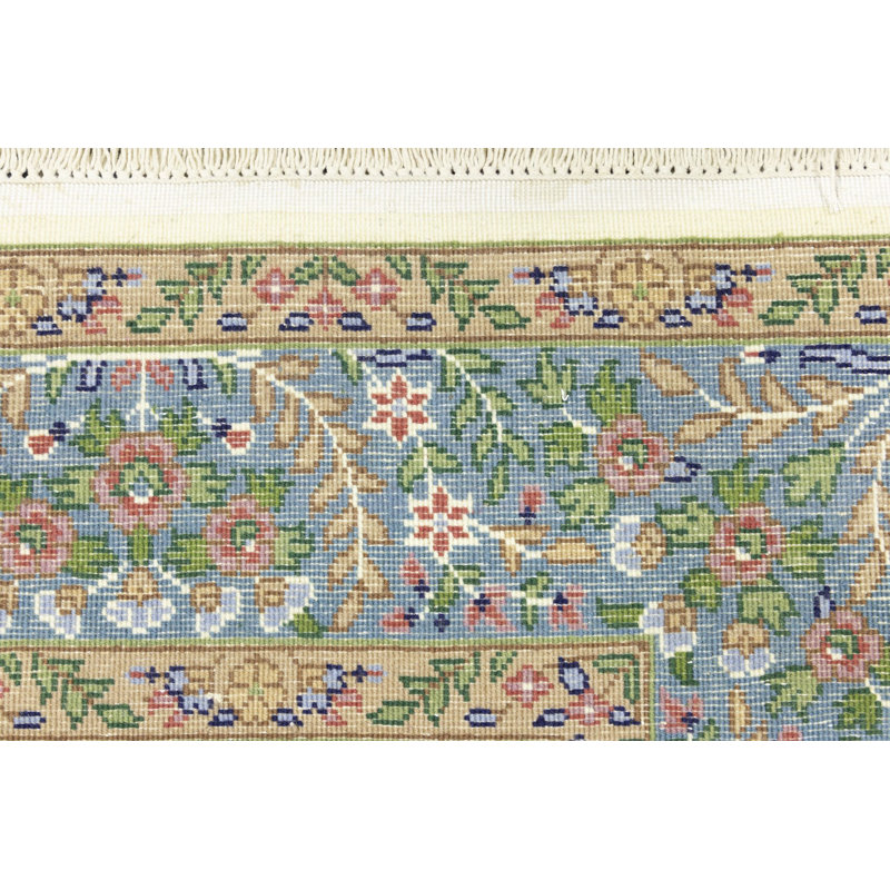 Cream Traditional 5X7 Indo Kerman Oriental Area Rug