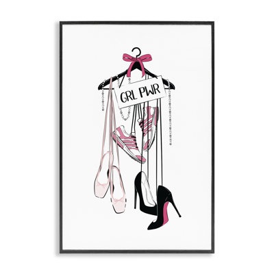Grl Pwr Hanging Shoes  Giclee Art by Martina Pavlova