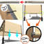 Housse de remplacement pour auvent Pergola imperméable Amgo-112378570