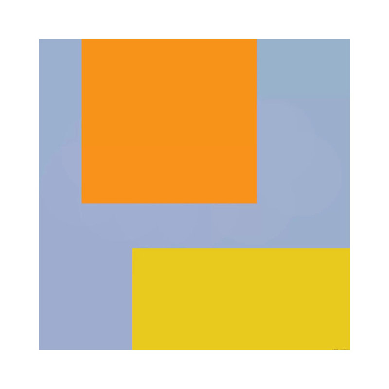 Orange Blue Yellow by Art Mirano - Wrapped Canvas Print, 45.72 cm H x 45.72 cm W