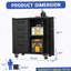 Armoire de rangement robuste en métal avec roulettes - Armoire de rangement pour outils