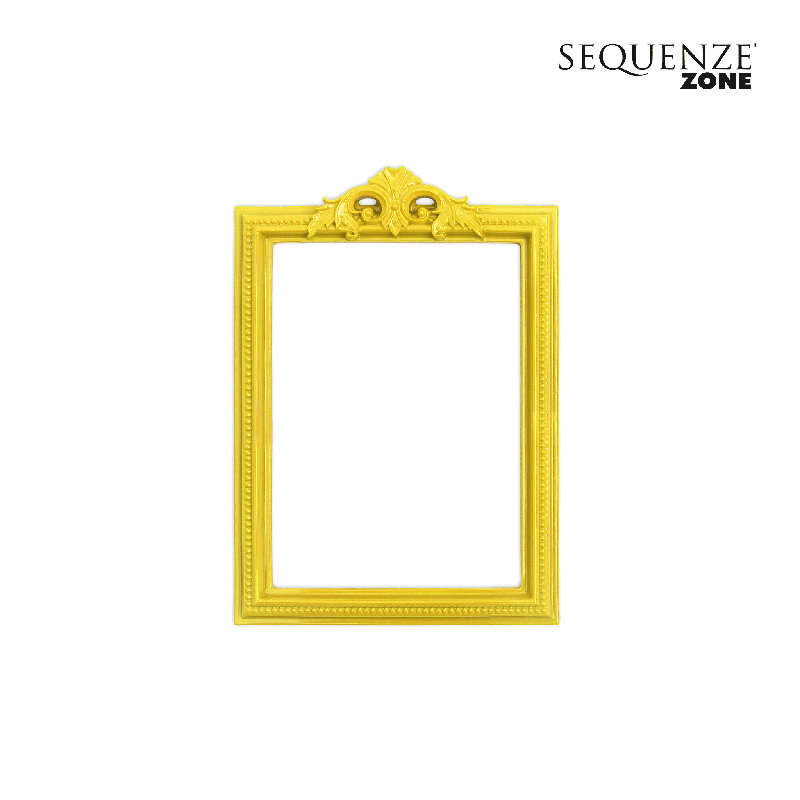 Embossed Picture Frame, Yellow