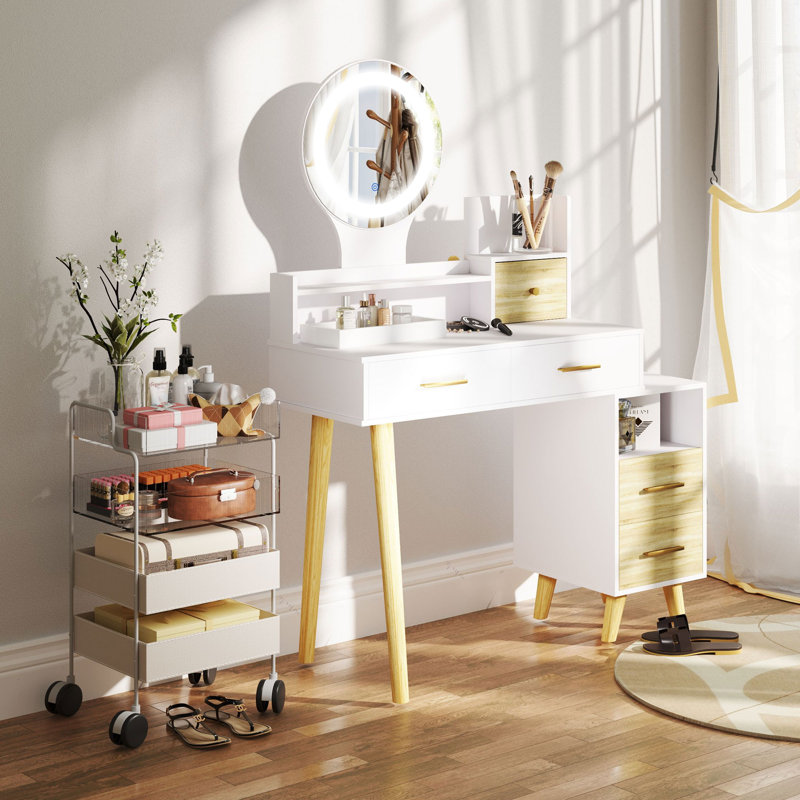 Clyda Dressing Table with Mirror