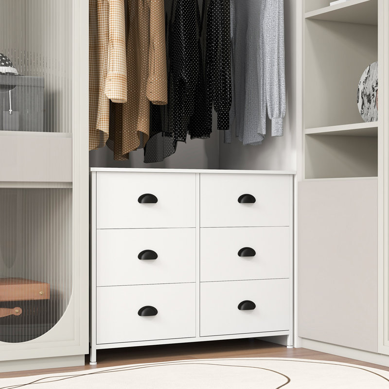 Alynne 80cm W 6 - Drawer Chest of Drawers