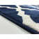 Woodway Geometric Navy Blue Area Rug