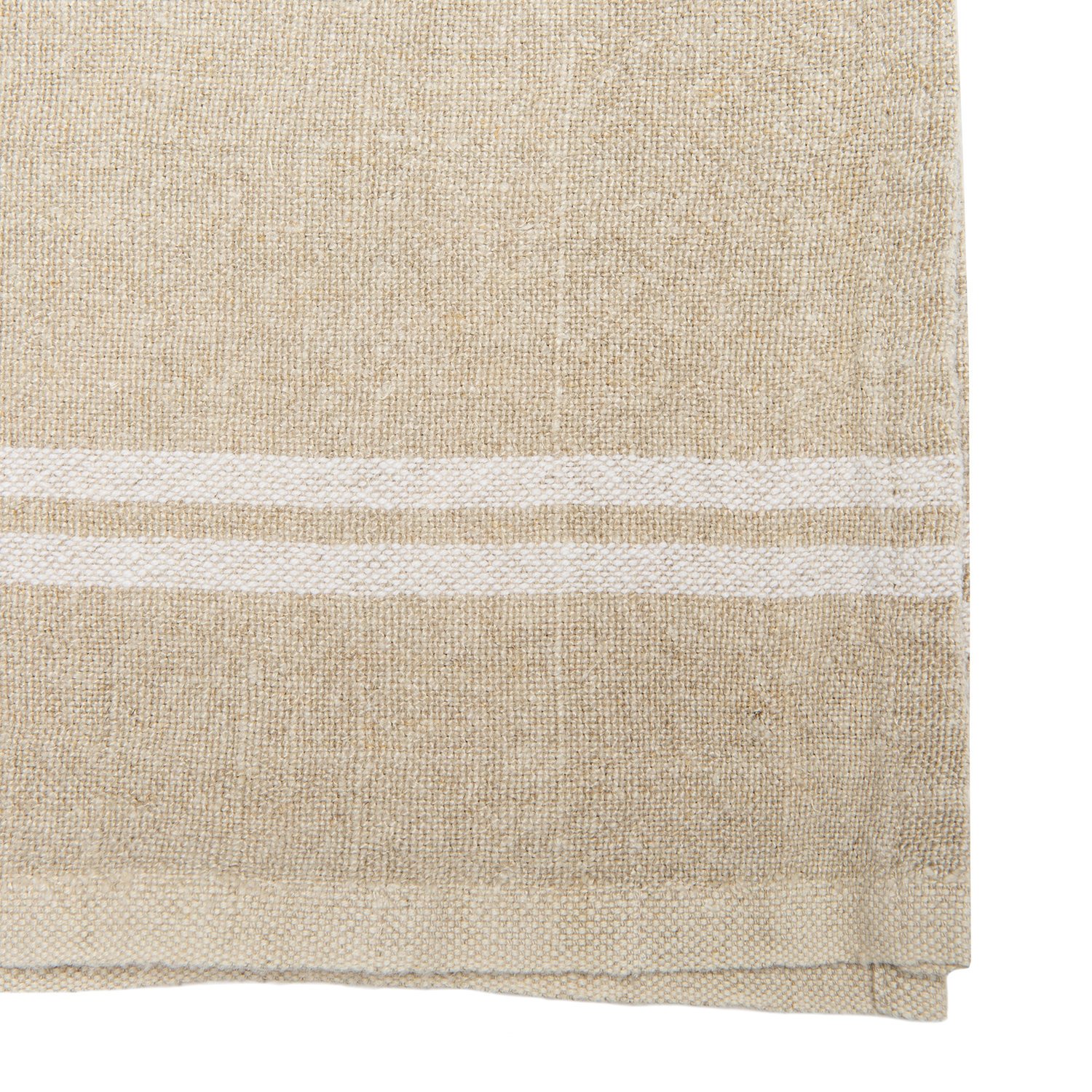 Reversible Linen Napkin, Natural/Ivory