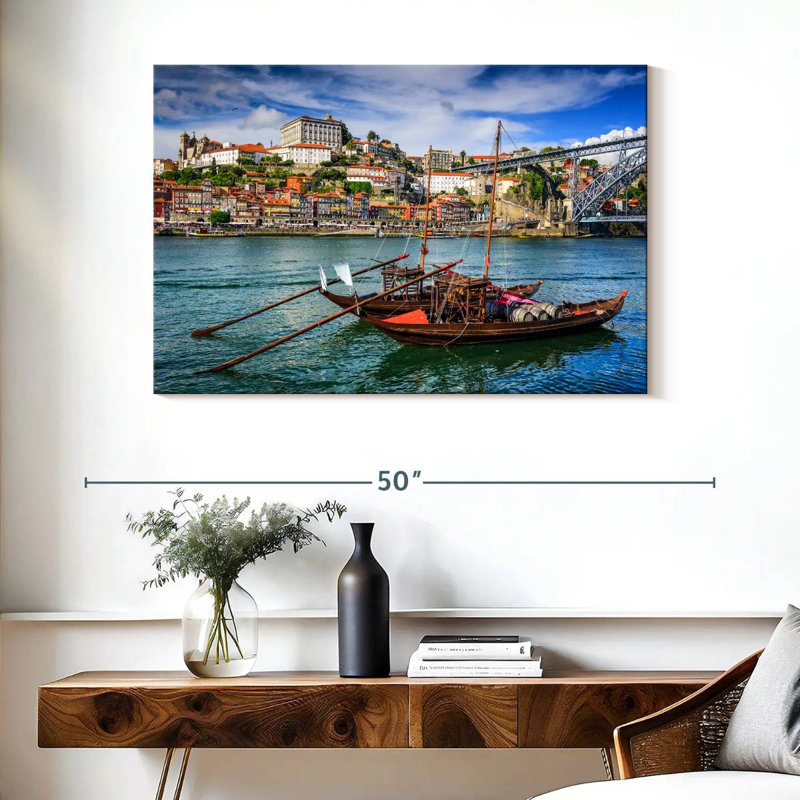 Hannes Douro River Fishing Boats, 26" H x 39" W