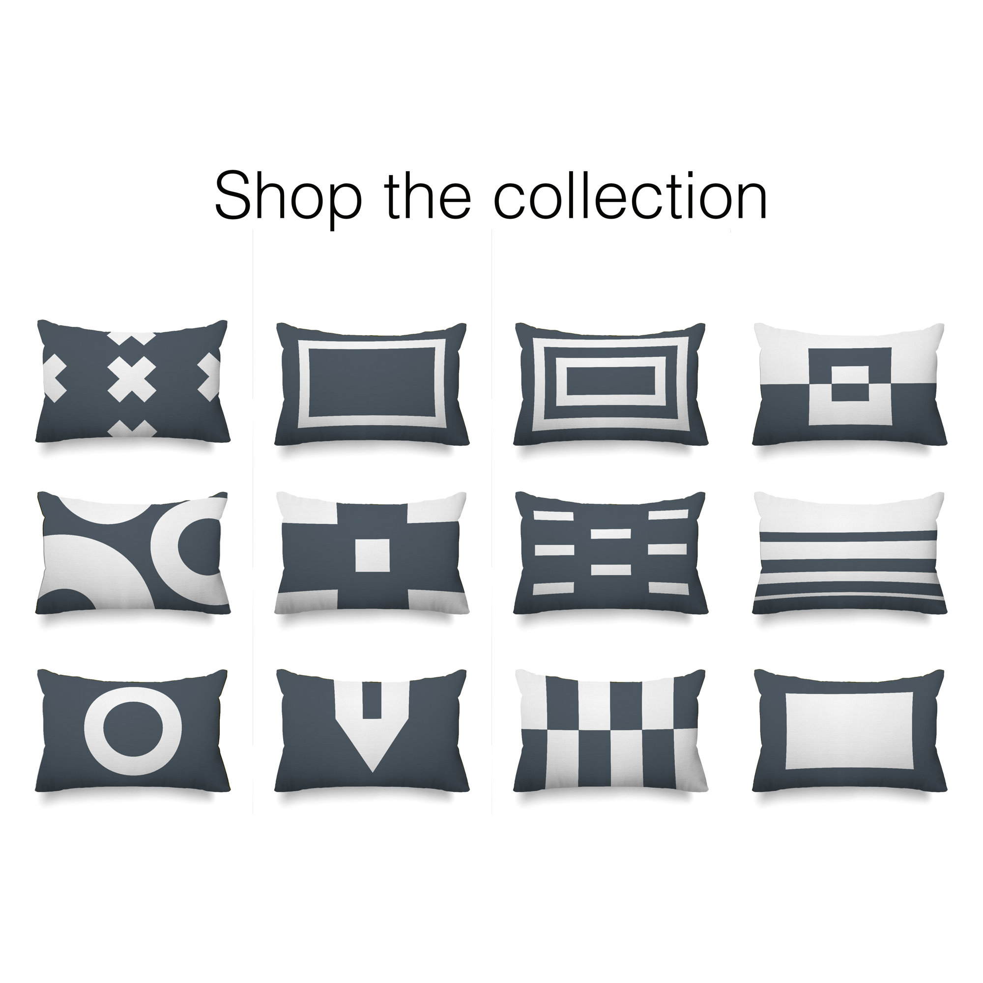Luella Geometric Indoor/Outdoor Throw Pillow, Gray