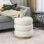 Repose-pieds rond en velours-912817777