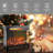 24" Three Sided Glass Electric Fireplace With Feet