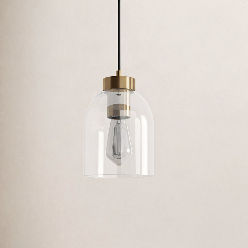 Gemma 1 - Light Single Pendant, Brass