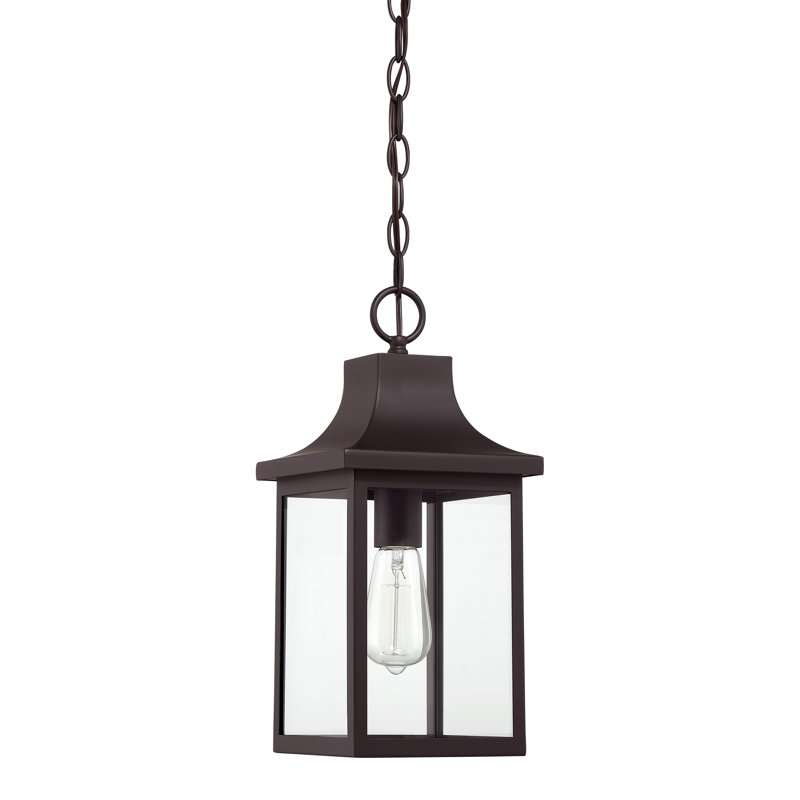 Lustre d'extérieur à 1 ampoule H 15,25 po Addleigh, Bronze huilé