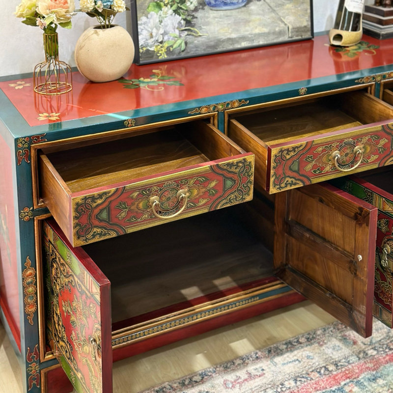 Large-Capacity Painted Sideboard