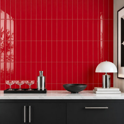 Urban Domain 3'' W x 12'' L Ceramic Subway Singular Tile