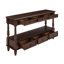Console en bois massif avec 6 tiroirs et tablette-215172190