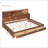 Wooden Daybed with 3 Storage Drawers, Upper Soft Board, shelf, and a set of Sockets and USB Ports-97691163-97691159