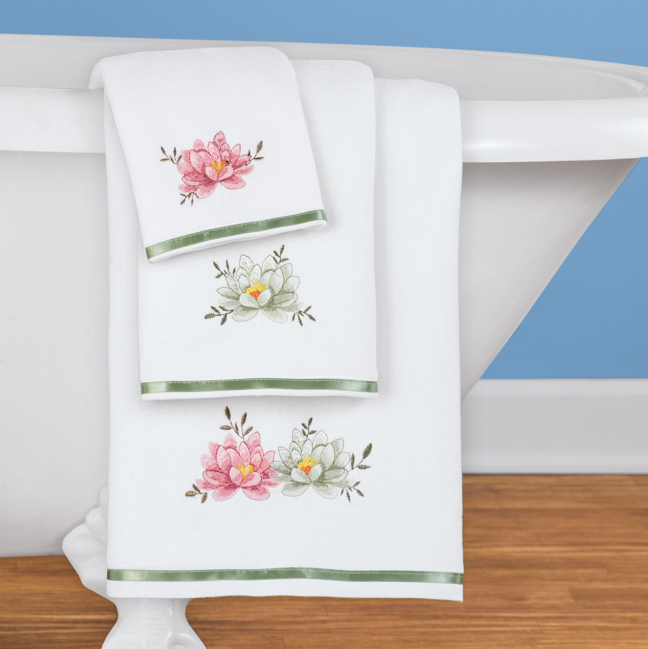 Ensemble de serviettes 8 pcs vert pomme 360 g/m² 100% coton CFW635087