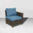 Umeh Wicker Patio Chair with Removable Cushions-82621208
