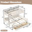 Lit superposé Serenity Twin XL/Queen pour enfants avec tiroirs de rangement et barrière de sécurité incurvée-134230567